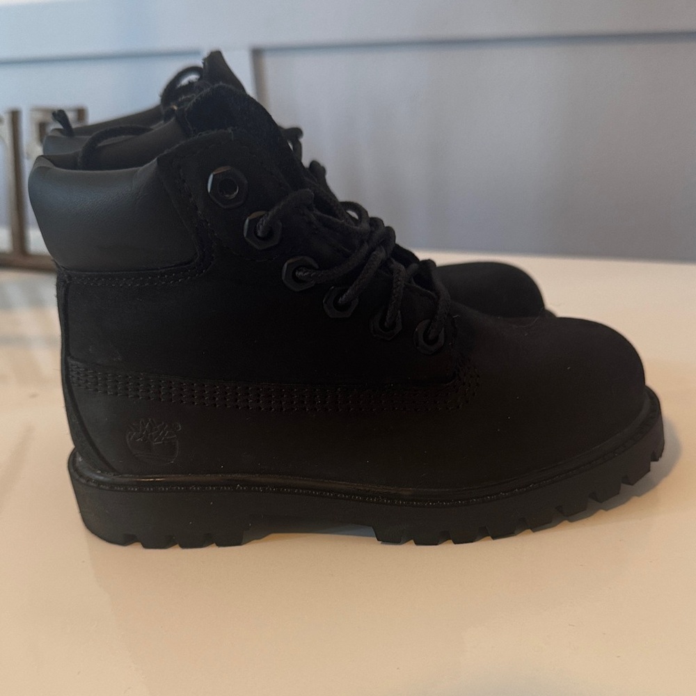 Timberland Kids Black Lace-Up Boots - 10C